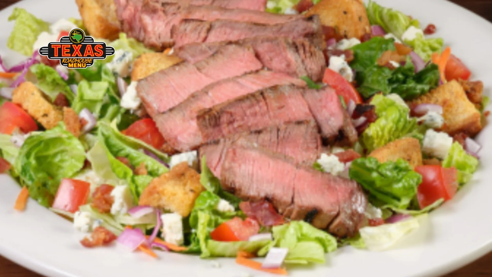 Steakhouse Filet Salad served with delicious salad