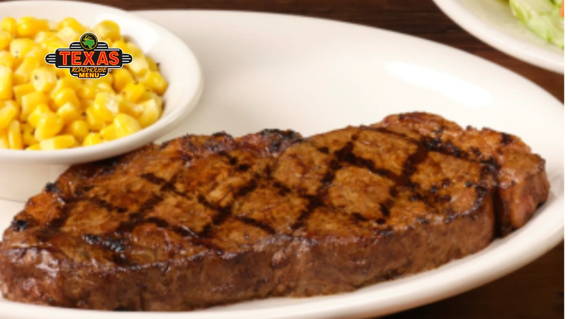 New York Strip served with corns