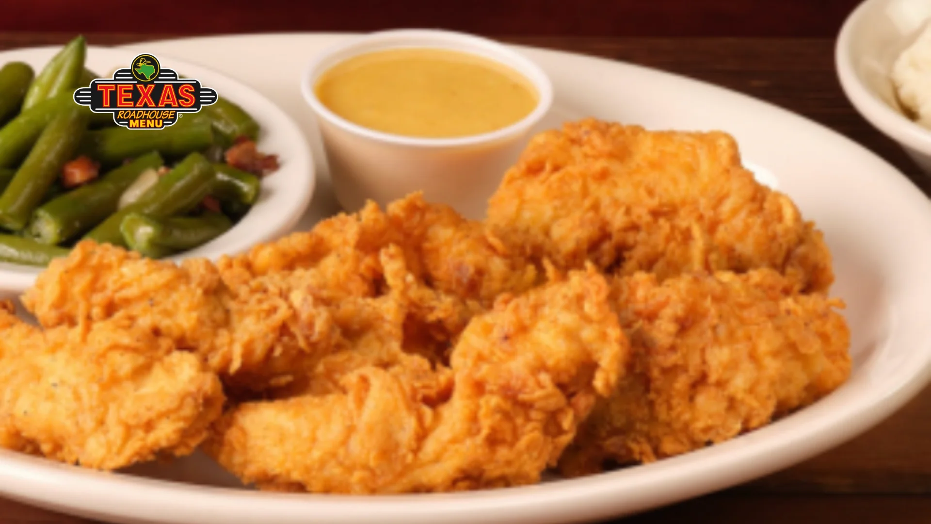 Chicken Critters® served with butter and salad