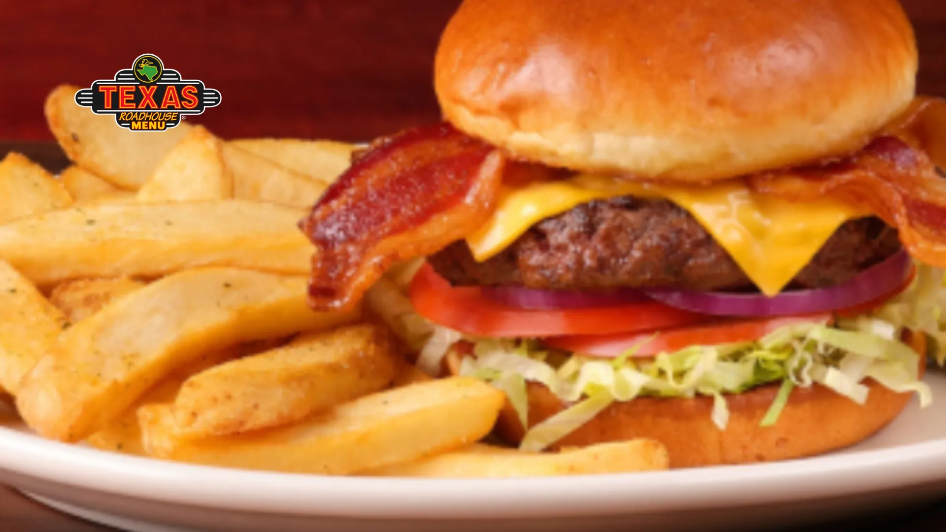Bacon Cheeseburger served with chips
