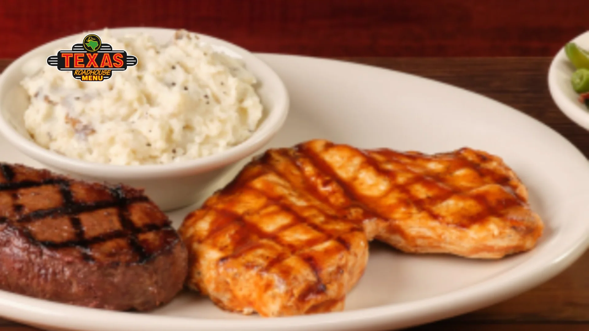 Grilled BBQ Chicken & Sirloin 6oz plate