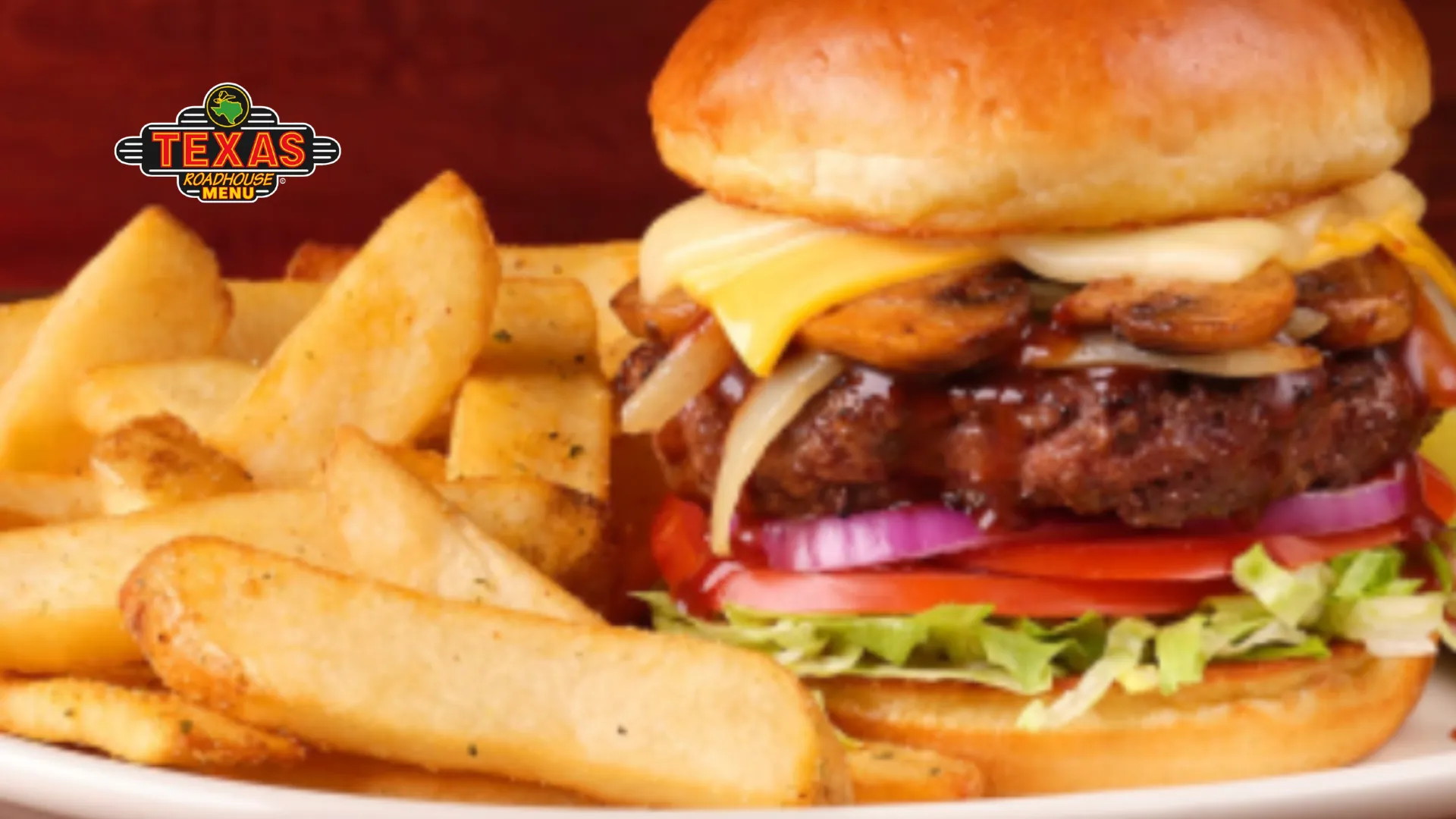 Smokehouse Burger served with chips