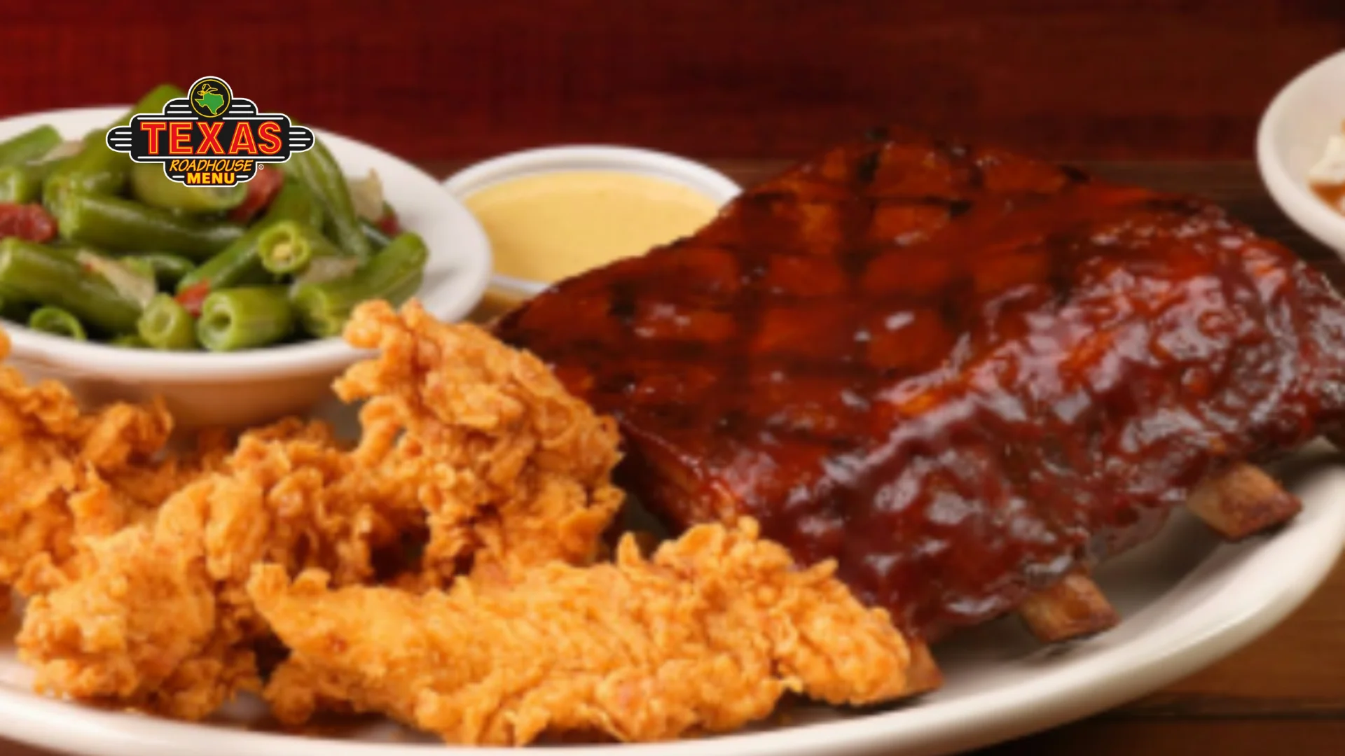 Chicken Critters® & Ribs served with butter and salad