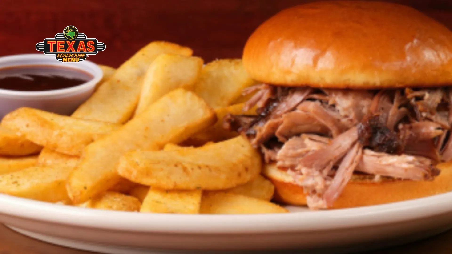 Pulled Pork Sandwich served with chips and sauce