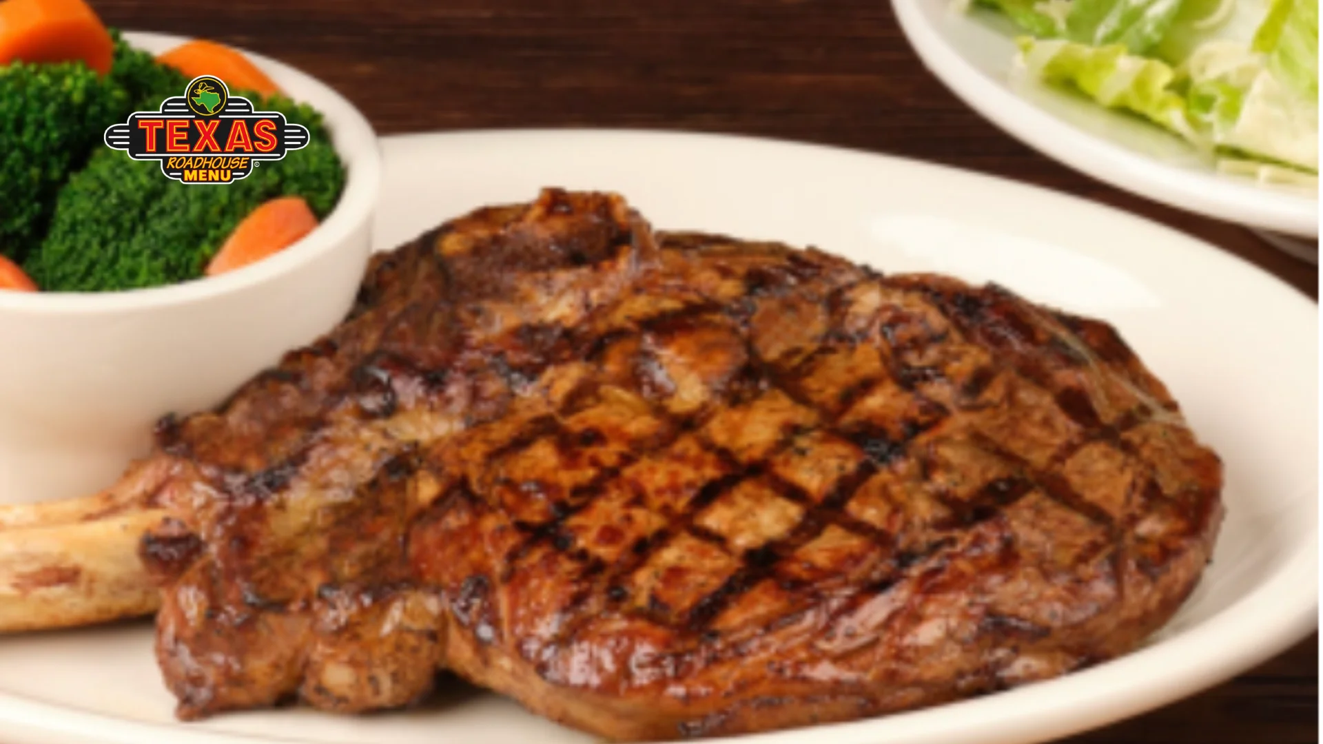 Bone-In Ribeye served with salad and its so juicy