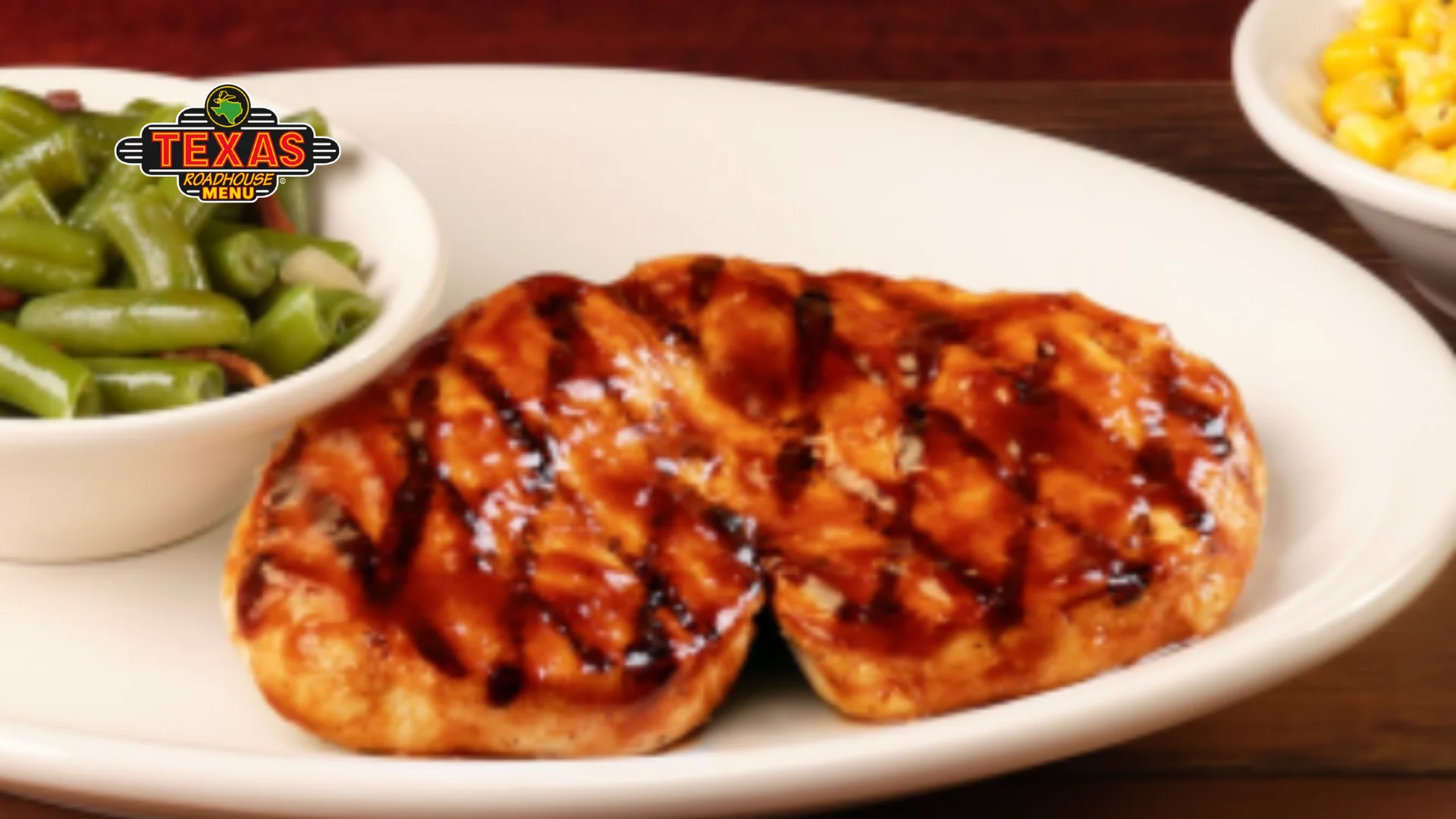 Grilled BBQ Chicken served with salad