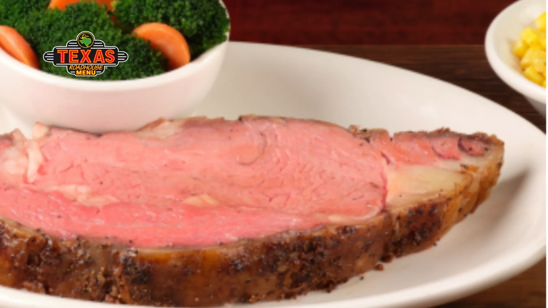Prime Rib served with salad